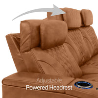 Armada LT HeatZeroᵀᴹ Italian Leather Home Theater Sofa