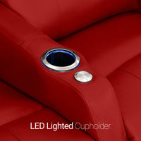 Sienna Italian Leather Spacesaver Home Theater Seating
