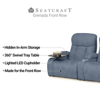Grenada Italian Leather FRONTROW Theater Seating® Home Theater Seating