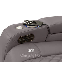 Seatcraft Anthem Sofa & Loveseat Italian Leather, Powered Headrest, Power Recline
