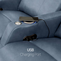 Sienna Italian Leather Spacesaver Home Theater Seating