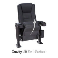 Seatcraft Montago 3 Row Riser Package, Vinyl, Black