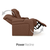 Seatcraft Anthem Sofa & Loveseat Italian Leather, Powered Headrest, Power Recline