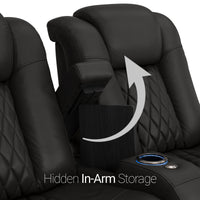 Diamante Chaise CoolZeroᵀᴹ Italian Leather Home Theater Seating