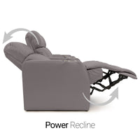 Sienna Italian Leather Spacesaver Home Theater Seating