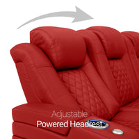 Seatcraft Anthem Sofa Italian Leather, Powered Headrest, Power Recline