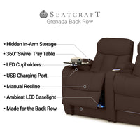Grenada Italian Leather BACKROW Theater Seating®