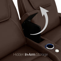 Pantheon Italian Leather Big & Tall Home Theater Seating