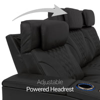 Armada LT HeatZeroᵀᴹ Italian Leather Home Theater Loveseat
