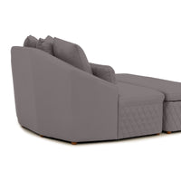 Seatcraft Diamante Cuddle Couch w/ Ottoman Home Theater Furniture