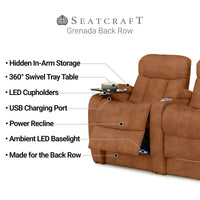 Grenada Italian Leather BACKROW Theater Seating®