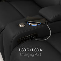 Equinox Chaise CoolZeroᵀᴹ Italian Leather Home Theater Seating