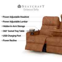 Seatcraft Octavius Big & Tall Home Theater Sofa