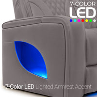 Armada LT HeatZeroᵀᴹ Italian Leather Home Theater Sofa