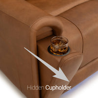 Trivanta HeatZeroᵀᴹ Italian Leather Home Theater Sofa