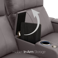 Monterey Chaise CoolZeroᵀᴹ Italian Leather Home Theater Seating