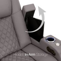 Seatcraft Anthem Sofa & Loveseat Italian Leather, Powered Headrest, Power Recline