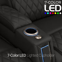 Apex Chaise CoolZeroᵀᴹ Italian Leather Home Theater Seating