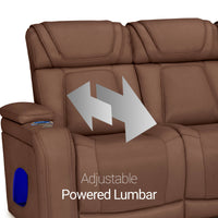 Endeavour HeatZeroᵀᴹ Italian Leather Home Theater Loveseat