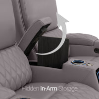 Apex Chaise CoolZeroᵀᴹ Italian Leather Home Theater Seating