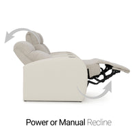 Rialto Italian Leather & Fabric Home Theater Seating