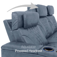 Armada LT HeatZeroᵀᴹ Italian Leather Home Theater Sofa