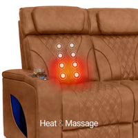 Armada LT HeatZeroᵀᴹ Italian Leather Home Theater Sofa