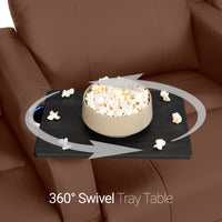 Sienna Italian Leather Spacesaver Home Theater Seating