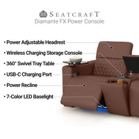 Diamante FX Flip-Up Headrest Home Theater Seats