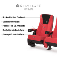 Seatcraft Vanguard Fabric, Red/Black or Black