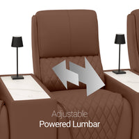 Apex CoolZeroᵀᴹ Console Table Italian Leather Home Theater Seats