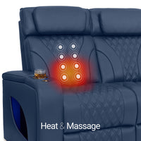Armada LT HeatZeroᵀᴹ Italian Leather Home Theater Sofa