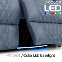 Armada LT HeatZeroᵀᴹ Italian Leather Home Theater Sofa