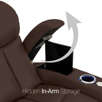 Seatcraft Niagara Italian Leather Sofa, Power or Manual Recline