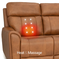 Trivanta HeatZeroᵀᴹ Italian Leather Home Theater Sofa