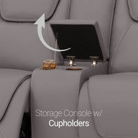 Seatcraft Vienna Sofa & Loveseat Italian Leather, Powered Headrest & Lumbar, Power Recline