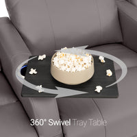 Sienna Italian Leather Spacesaver Home Theater Seating