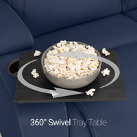 Seatcraft Concerto Heat & Massage Sofa, Italian Leather, Powered Headrest, Powered Lumbar, Power Recline