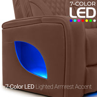 Armada LT HeatZeroᵀᴹ Italian Leather Home Theater Sofa