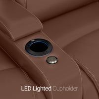 Paladin Italian Leather Heat & Massage Home Theater Seating