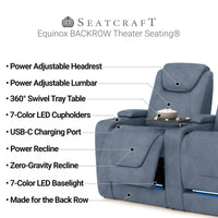 Equinox CoolZeroᵀᴹ Italian Leather BACKROW Theater Seating®