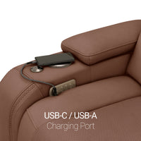 Endeavour HeatZeroᵀᴹ Italian Leather Home Theater Loveseat