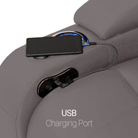 Seatcraft Niagara Italian Leather Sofa, Power or Manual Recline