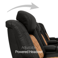 Diamante CoolZeroᵀᴹ Italian Leather Two-Tone Home Theater Seating