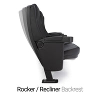 Seatcraft Montago 3 Row Riser Package, Vinyl, Black