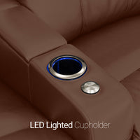 Venetian Italian Leather Home Theater Seating