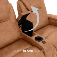 Paladin Italian Leather Heat & Massage Home Theater Seating
