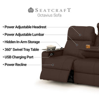 Seatcraft Octavius Big & Tall Home Theater Sofa & Loveseat