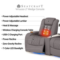 Virtuoso LT HeatZeroᵀᴹ Wedge Console Table Home Theater Seating