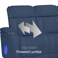 Endeavour HeatZeroᵀᴹ Italian Leather Home Theater Loveseat